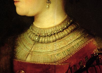 Portrait of Saskia van Uylenburgh (1612-42) in Rich Costume (detail) by Rembrandt van Rijn